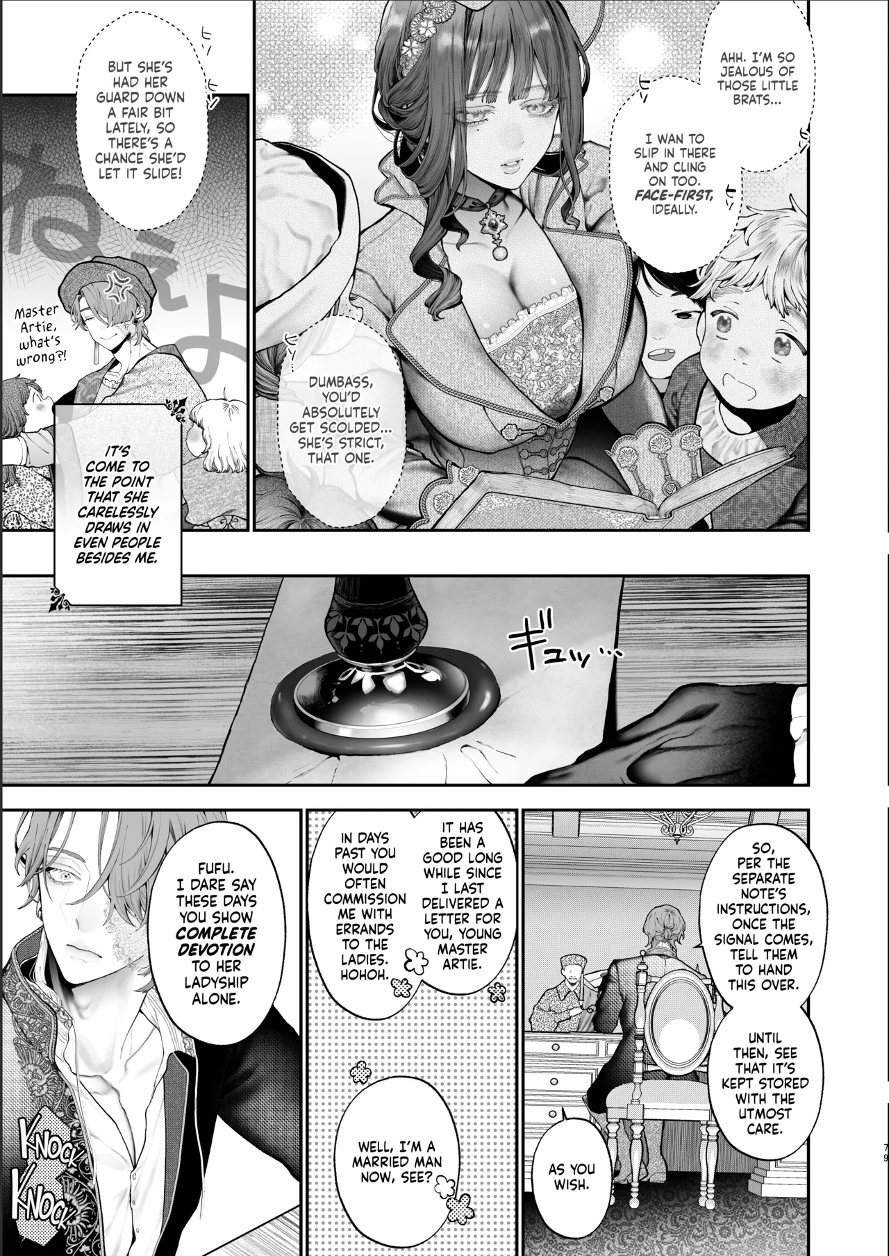 Houtou Kizoku wa Moto Outaishihi to no Haramasekon de Isogashii – The Rake and The Once Crowned Princess – Chapter 1 – page 78