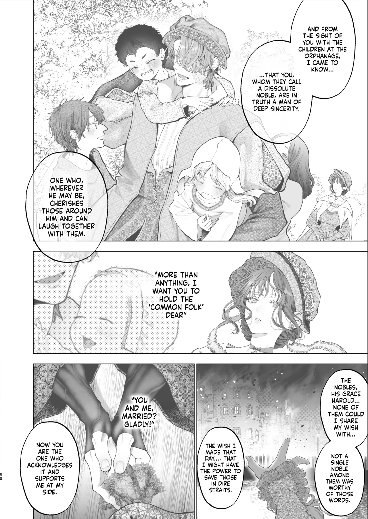 Houtou Kizoku wa Moto Outaishihi to no Haramasekon de Isogashii – The Rake and The Once Crowned Princess – Chapter 1 – page 87