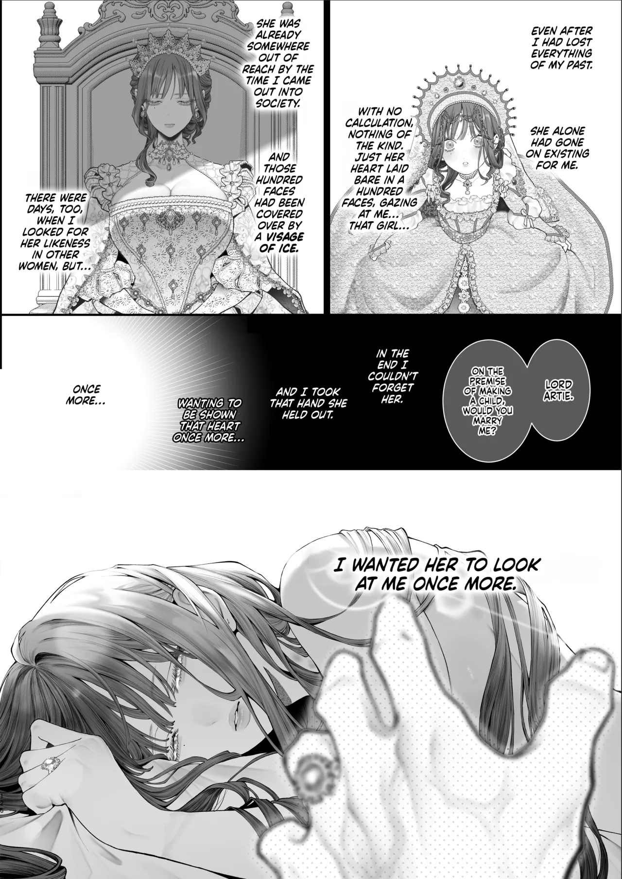 Houtou Kizoku wa Moto Outaishihi to no Haramasekon de Isogashii – The Rake and The Once Crowned Princess – Chapter 1 – page 125