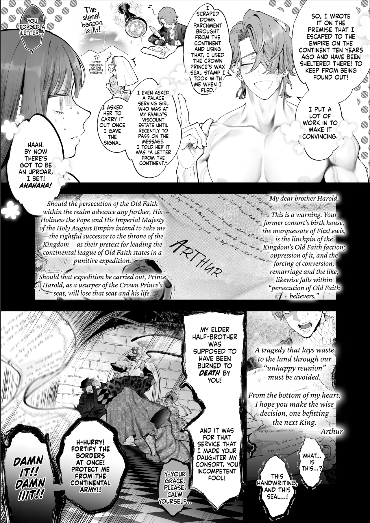 Houtou Kizoku wa Moto Outaishihi to no Haramasekon de Isogashii – The Rake and The Once Crowned Princess – Chapter 1 – page 136