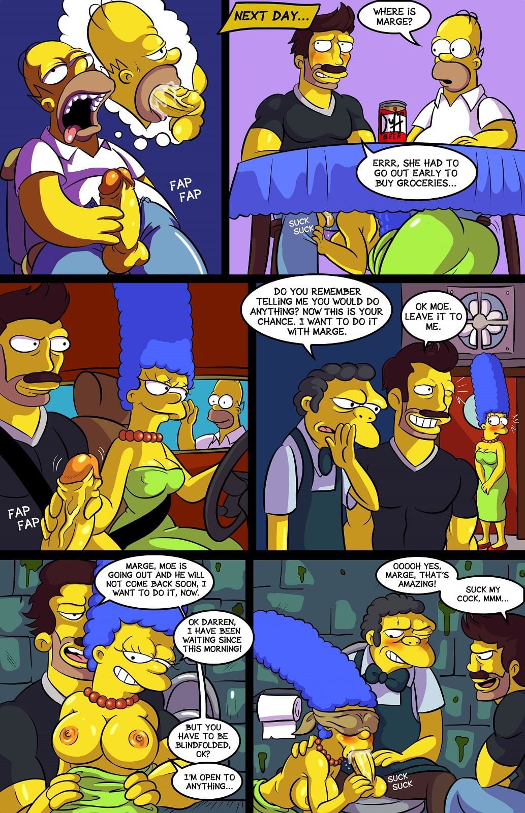 Darren’s Adventure (The Simpsons) 1 – 2 . Darren’s Adventure – Chapter 1-2 (The Simpsons) — preview page 8