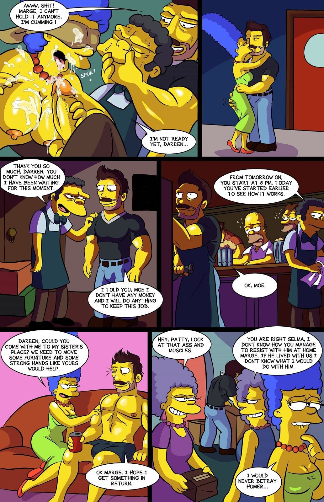 Darren’s Adventure (The Simpsons) 1 – 2 . Darren’s Adventure – Chapter 1-2 (The Simpsons) — preview page 9