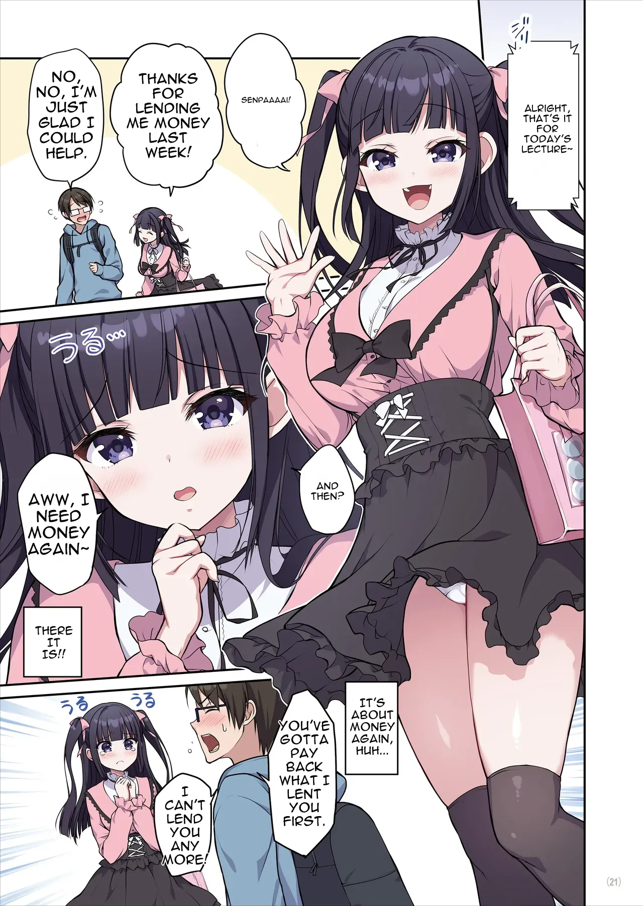 Azatokute Kawaii Jirai-kei Joshi ni Seishi mo Okane mo Chuuchuu Saremashita – Chapter 1 – page 22
