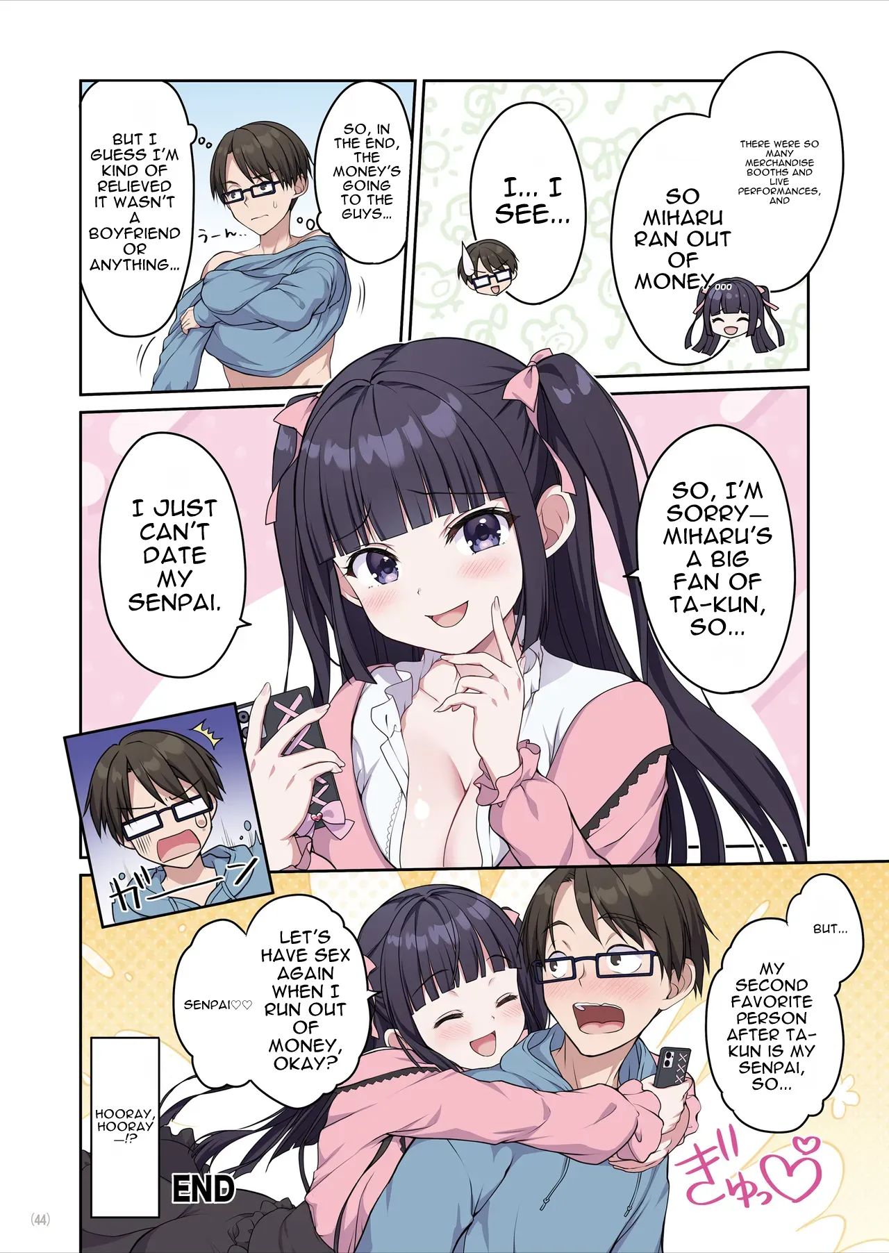 Azatokute Kawaii Jirai-kei Joshi ni Seishi mo Okane mo Chuuchuu Saremashita – Chapter 1 – page 45