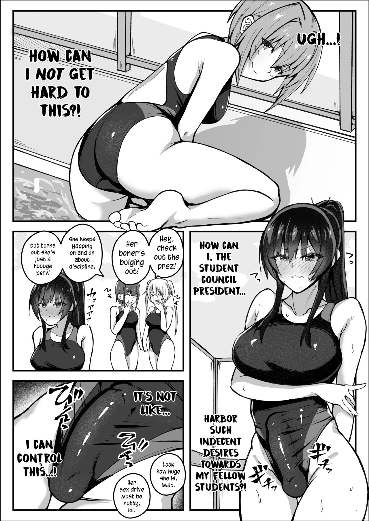 Futanari Iinchou wa Tomodachi ni Yokujou Shitakunai! | The Futanari Class President Doesn’t Want to Give In! — preview page 5