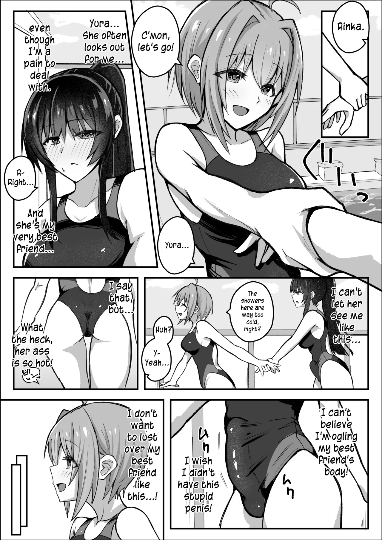 Futanari Iinchou wa Tomodachi ni Yokujou Shitakunai! | The Futanari Class President Doesn’t Want to Give In! — preview page 7