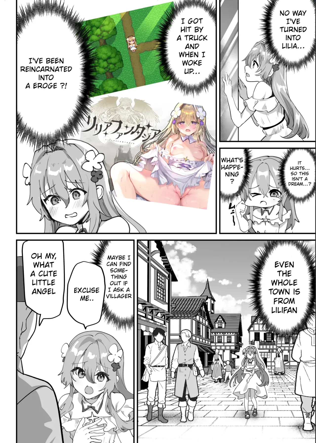 Ero RPG no Onna Shujinkou ni TS Tensei Shitara… ~Machi Ero Event & Haiboku Ecchi de Shojo Soushitsu~ — preview page 8