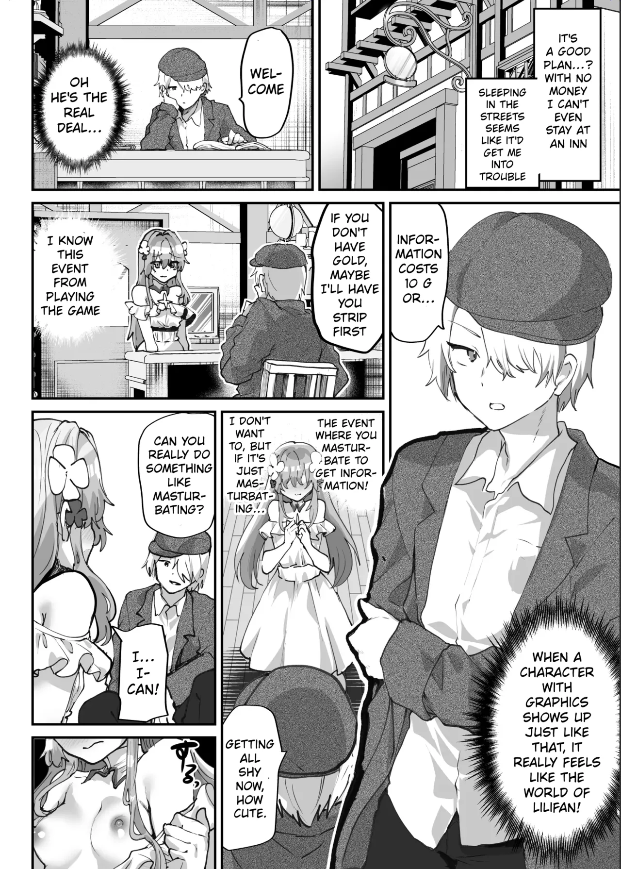 Ero RPG no Onna Shujinkou ni TS Tensei Shitara… ~Machi Ero Event & Haiboku Ecchi de Shojo Soushitsu~ — preview page 12
