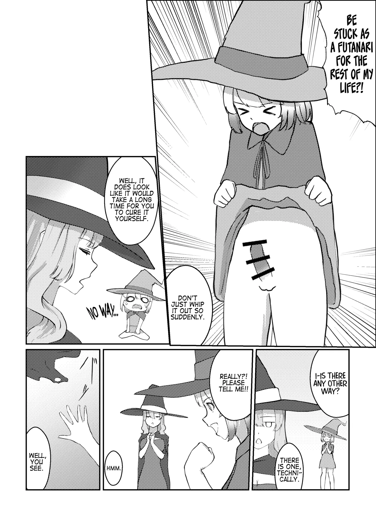 Futanari ni Natta node Mahou no Shishou ni Naoshite Morau Hanashi | I Turned Into a Futanari, So I Had My Magic Master Cure Me — preview page 5