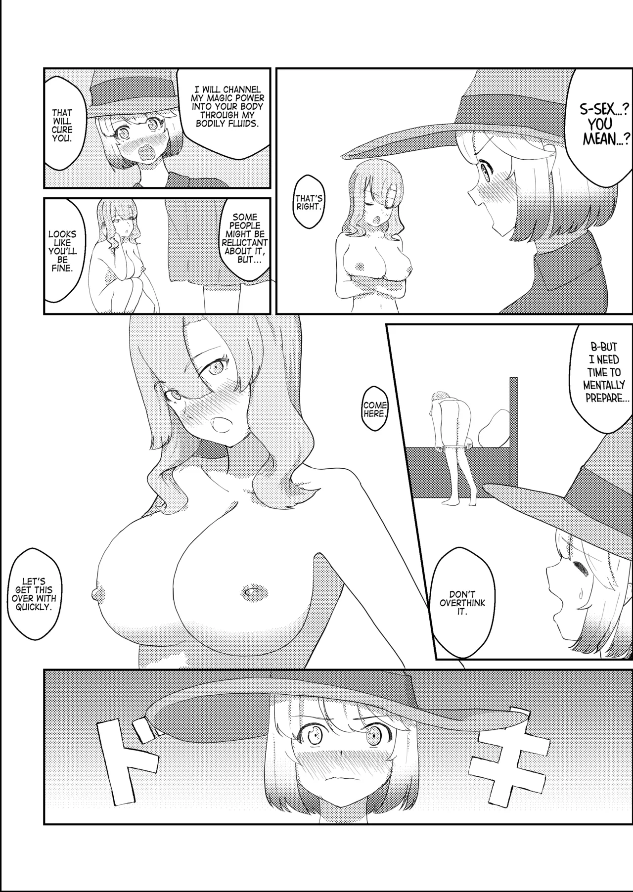 Futanari ni Natta node Mahou no Shishou ni Naoshite Morau Hanashi | I Turned Into a Futanari, So I Had My Magic Master Cure Me — preview page 7