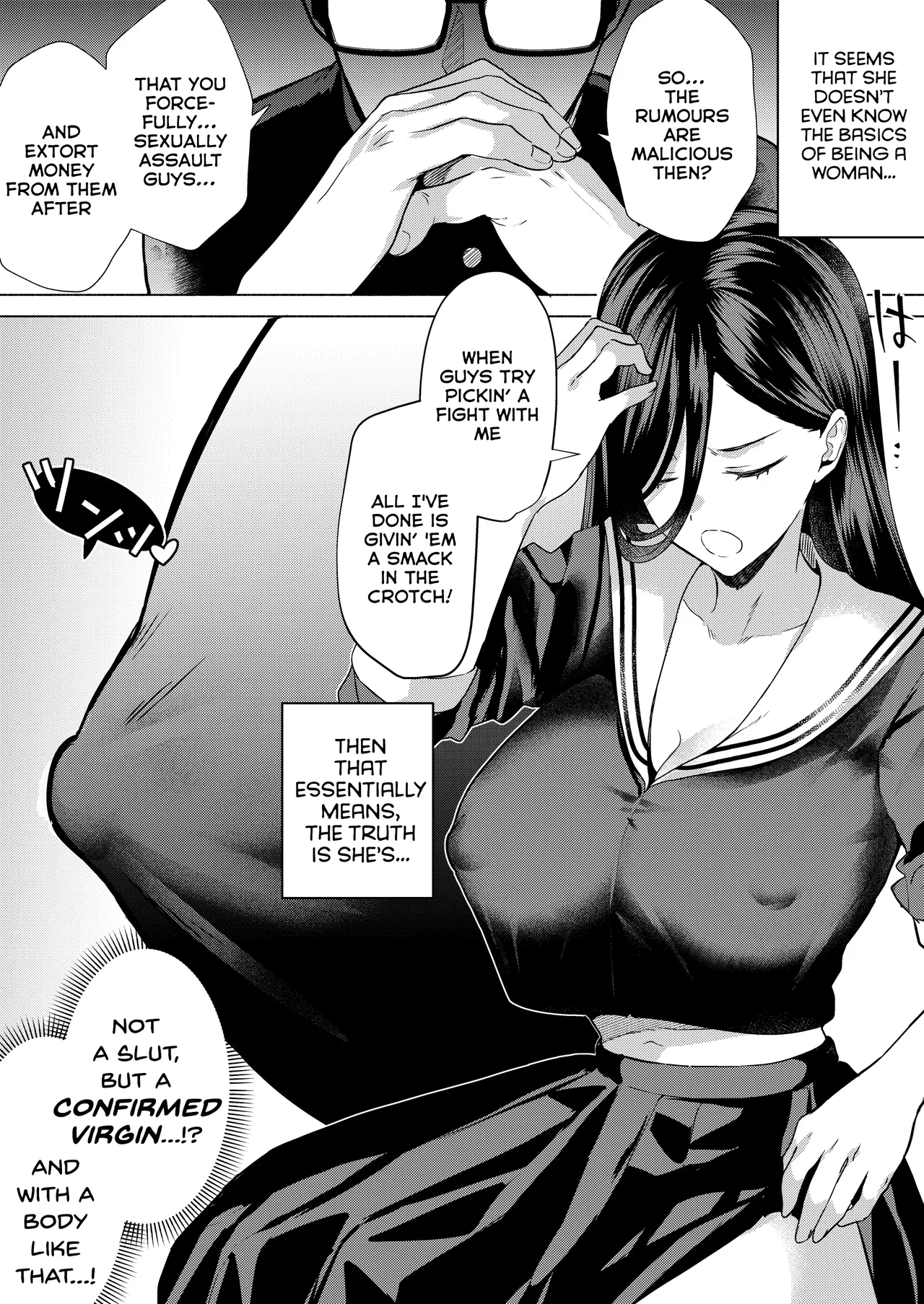 “Kiss Nanka Shitara Akatyan Dekityau Darouga!”Jituha Seithisiki Zero no Sanpakugan Yariman Yankey Deka Onna to Jituha Tuyosugiru Seiyoku wo Hissi de Osaekonderu Huukiin no Boku — preview page 11