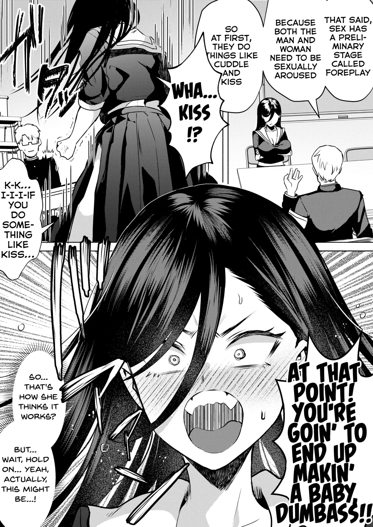 “Kiss Nanka Shitara Akatyan Dekityau Darouga!”Jituha Seithisiki Zero no Sanpakugan Yariman Yankey Deka Onna to Jituha Tuyosugiru Seiyoku wo Hissi de Osaekonderu Huukiin no Boku — preview page 15