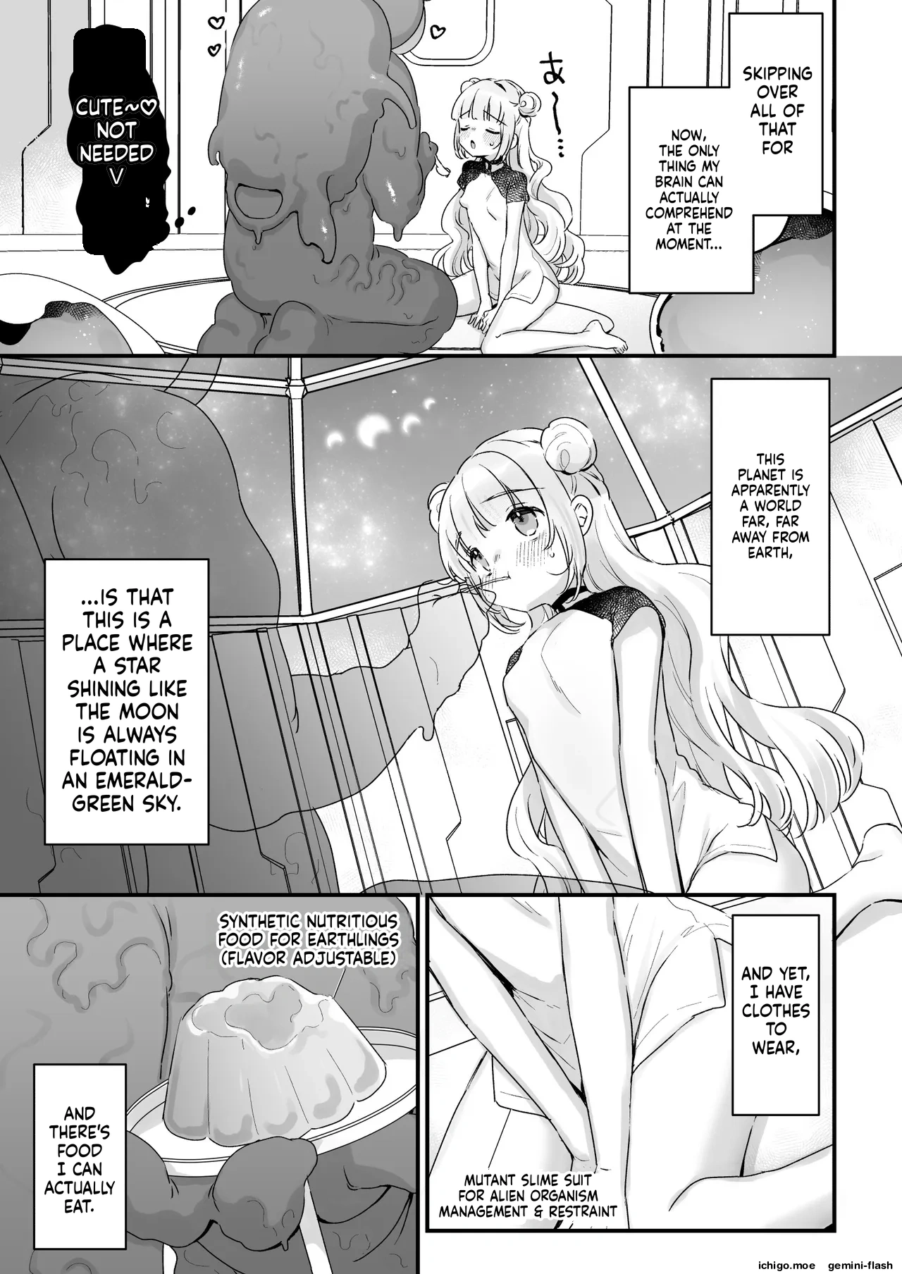 Chikyuujin o Neko Kawaigari suru Uchuujin-san ni Hogo sarete iru Onnanoko no Hanashi — preview page 4