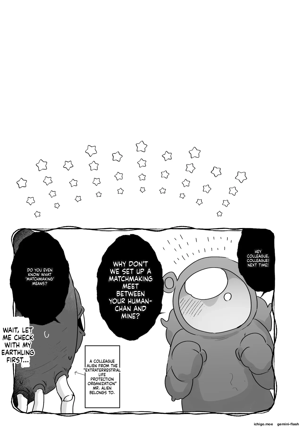 Chikyuujin o Neko Kawaigari suru Uchuujin-san ni Hogo sarete iru Onnanoko no Hanashi – Chapter 1 – page 22