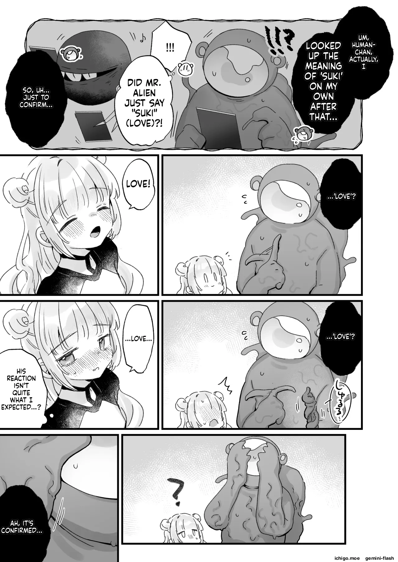 Chikyuujin o Neko Kawaigari suru Uchuujin-san ni Hogo sarete iru Onnanoko no Hanashi – Chapter 1 – page 50