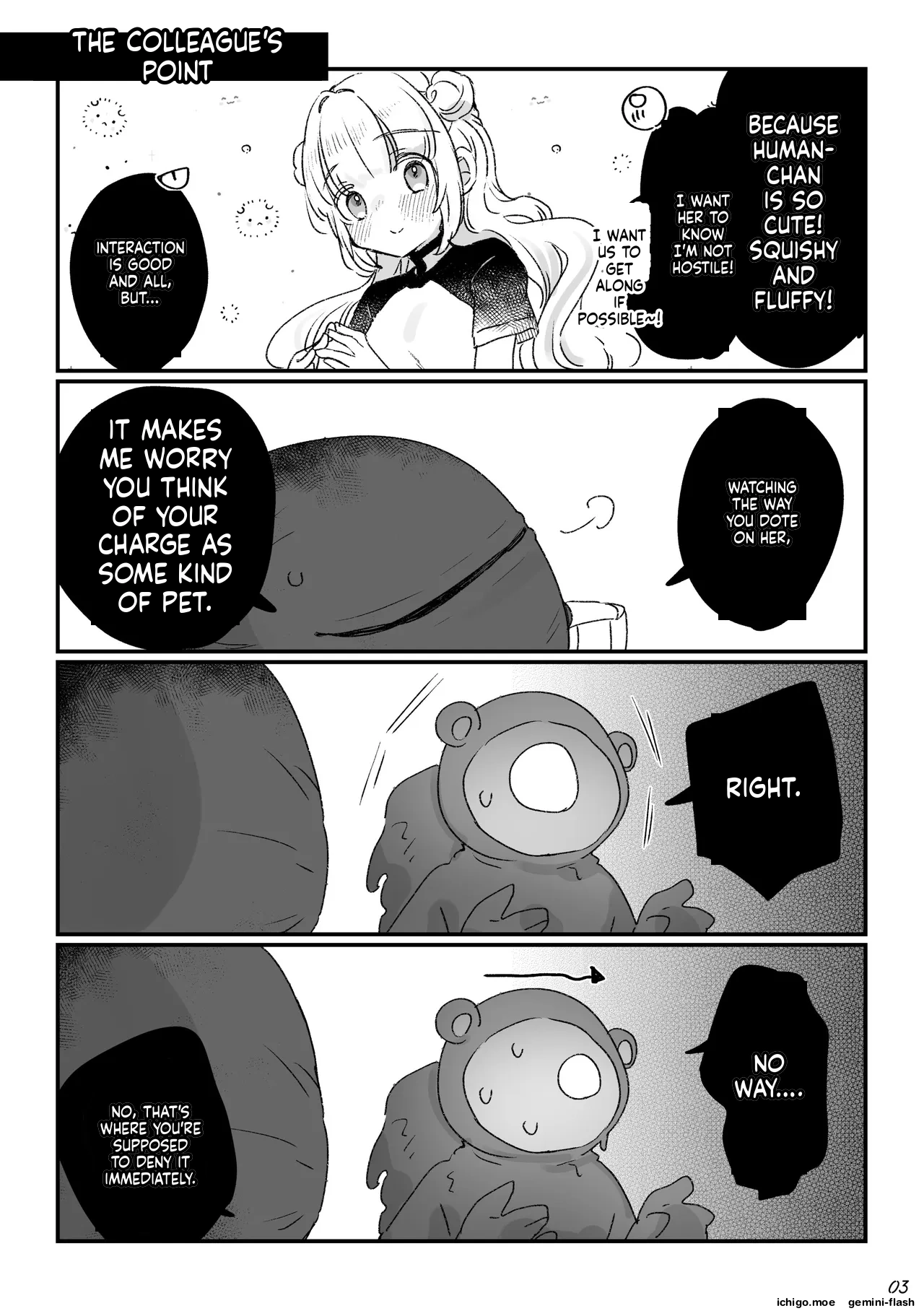 Chikyuujin o Neko Kawaigari suru Uchuujin-san ni Hogo sarete iru Onnanoko no Hanashi – Chapter 1 – page 70