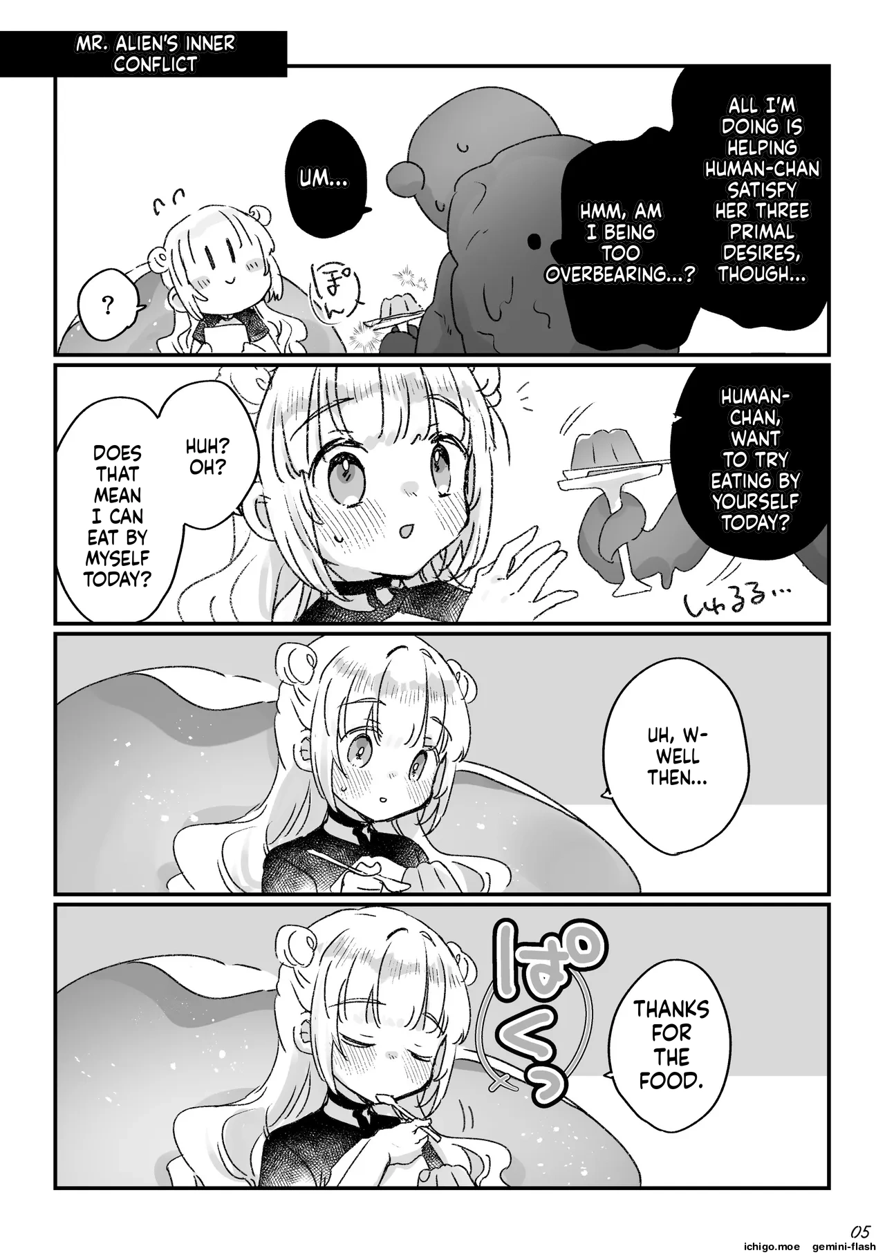 Chikyuujin o Neko Kawaigari suru Uchuujin-san ni Hogo sarete iru Onnanoko no Hanashi – Chapter 1 – page 72
