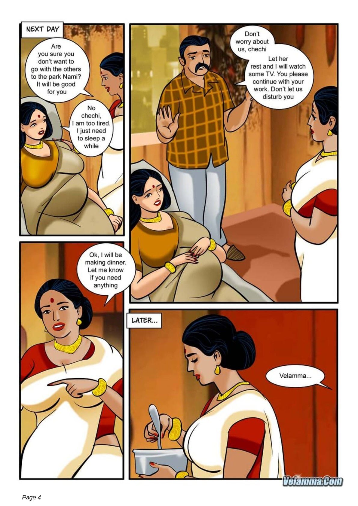 Velamma 3 – How Far Would You Go For Your Family — preview page 4