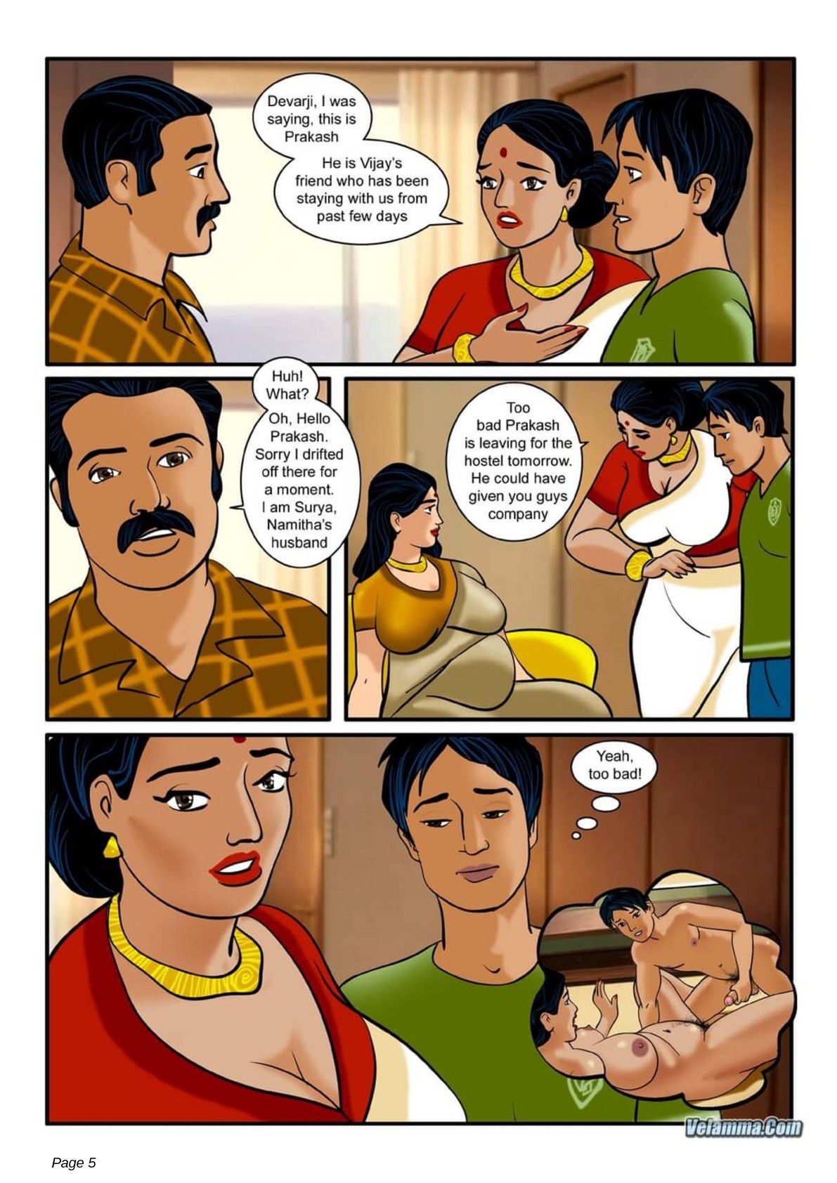 Velamma 3 – How Far Would You Go For Your Family — preview page 5