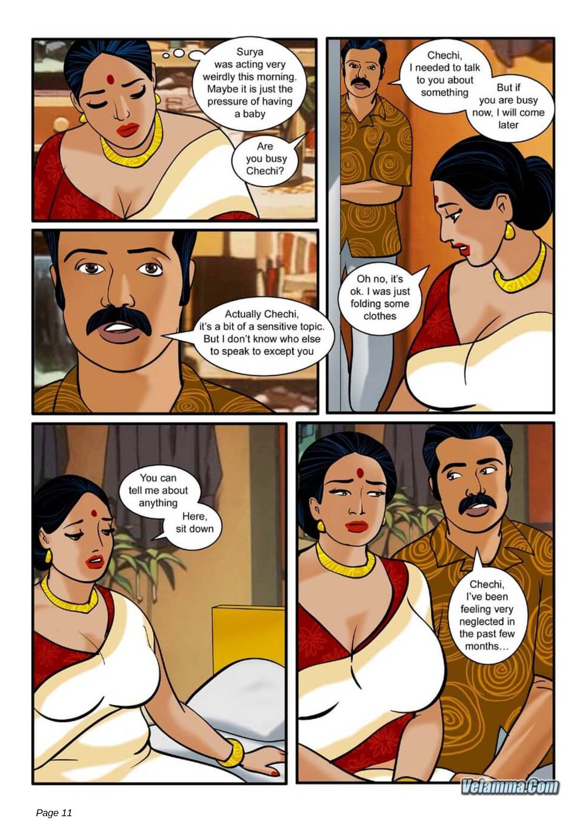 Velamma 3 – How Far Would You Go For Your Family — preview page 11