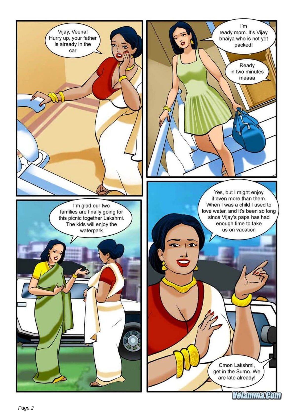 Velamma 4 – The Picnic — preview page 2