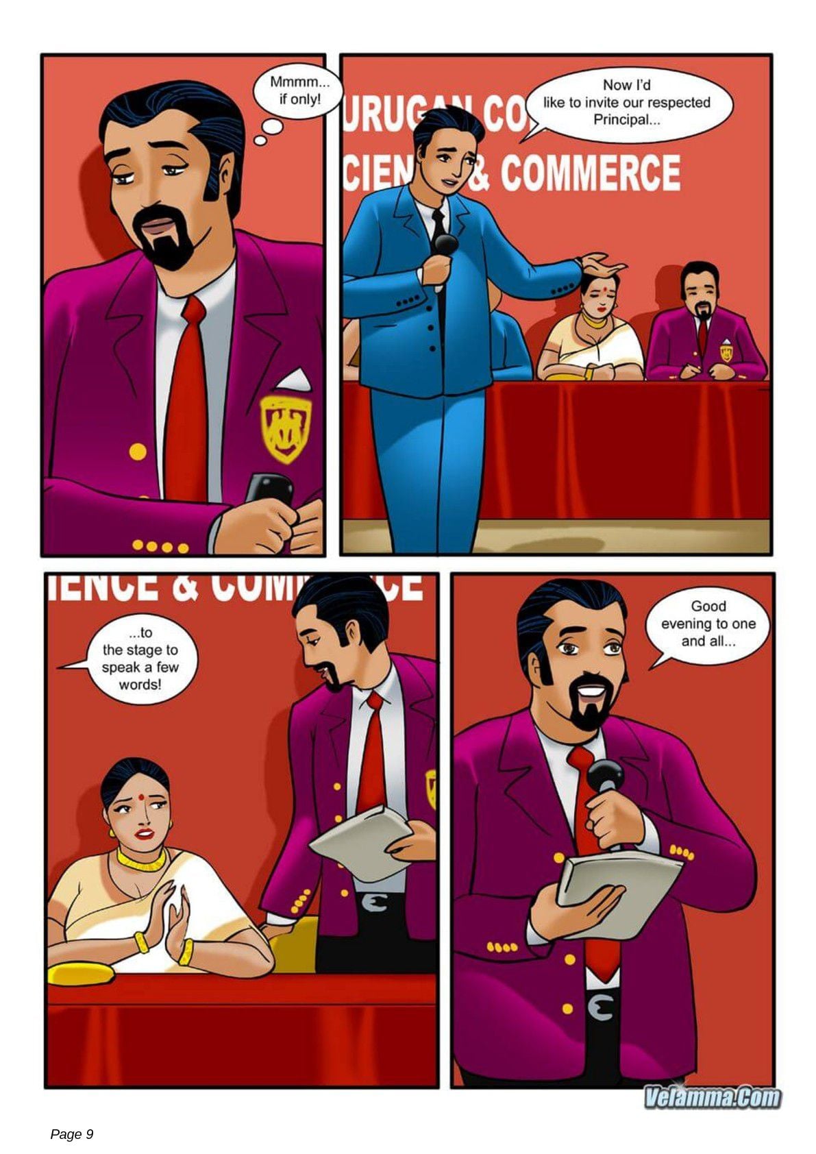Velamma 5 – The Chief Guest — preview page 9
