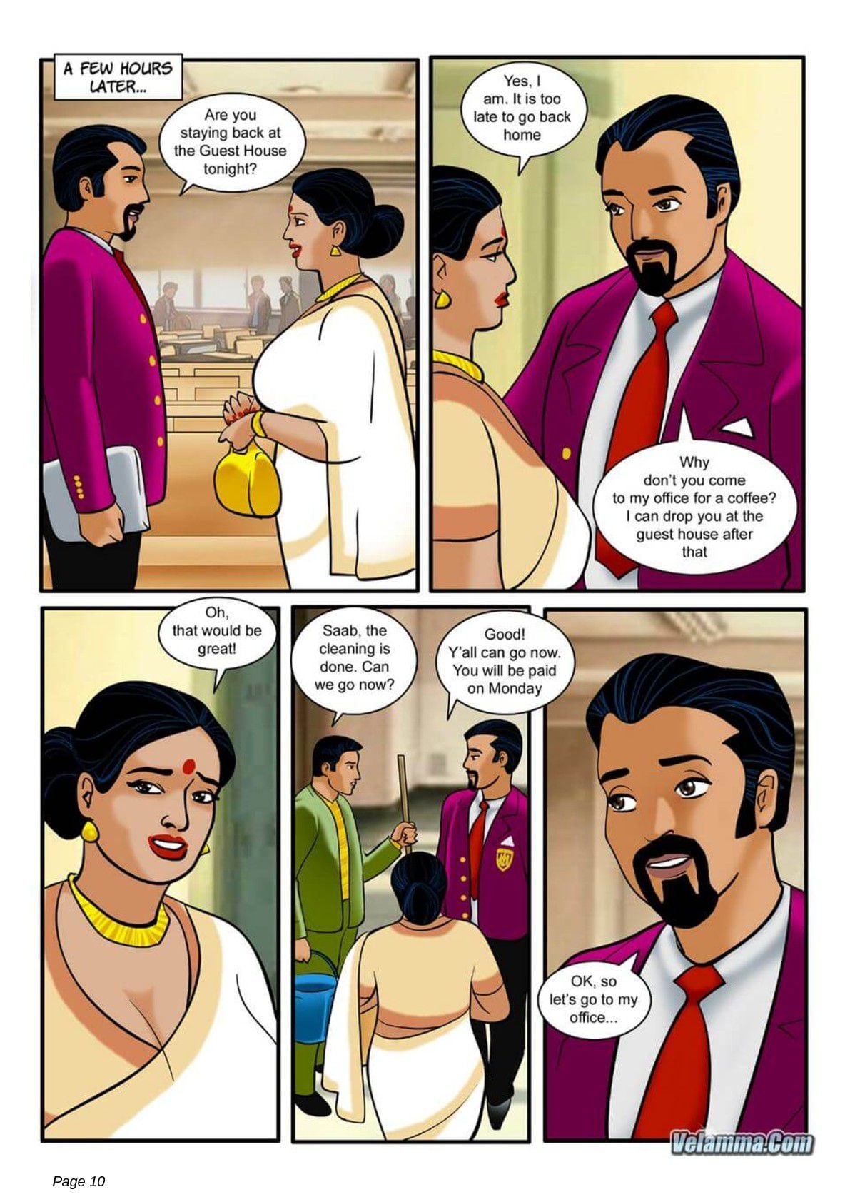 Velamma 5 – The Chief Guest — preview page 10