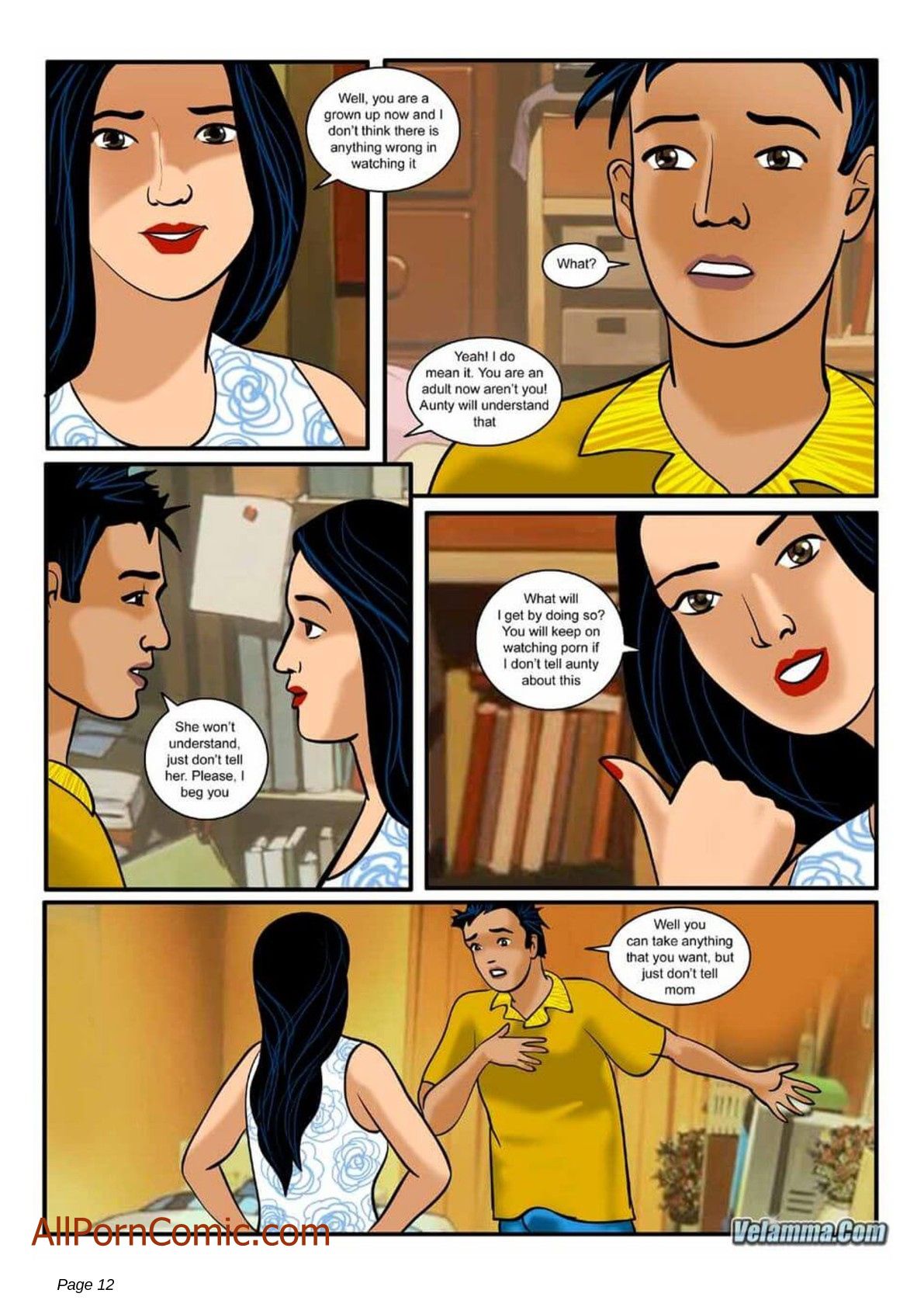 Velamma 7 – She Needs More Than Just Motherly Love — preview page 12