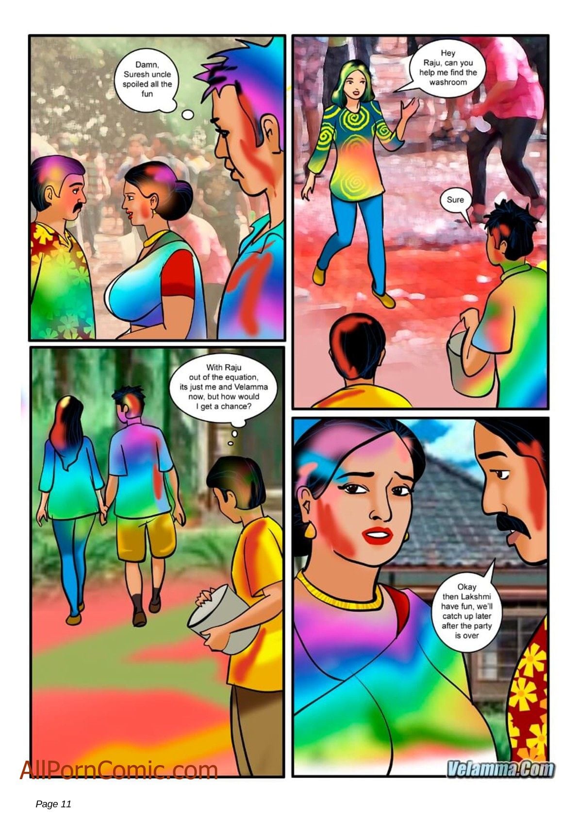 Velamma 8 – The Festival Of Colors And.. — preview page 11