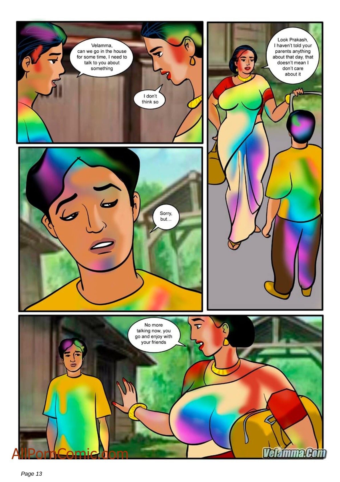 Velamma 8 – The Festival Of Colors And.. — preview page 13