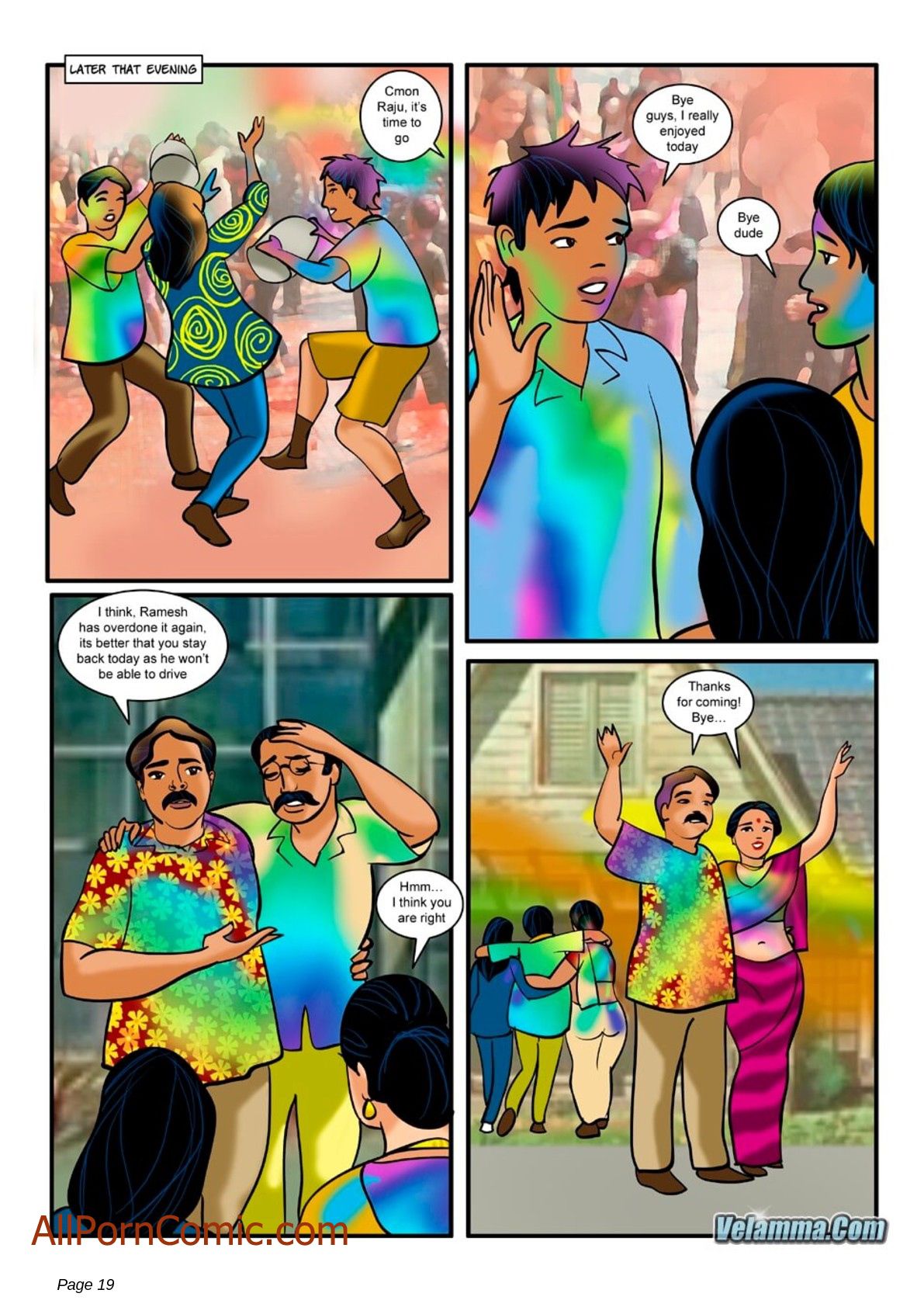 Velamma 8 – The Festival Of Colors And.. — preview page 19