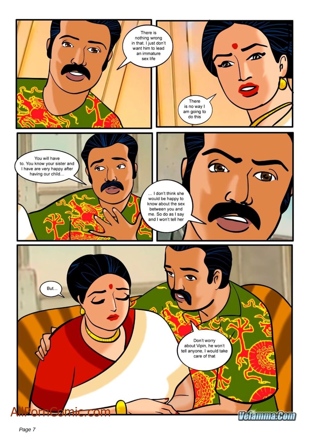 Velamma 9 – Taking Virginity — preview page 7