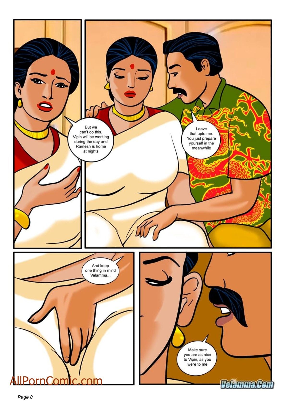 Velamma 9 – Taking Virginity — preview page 8