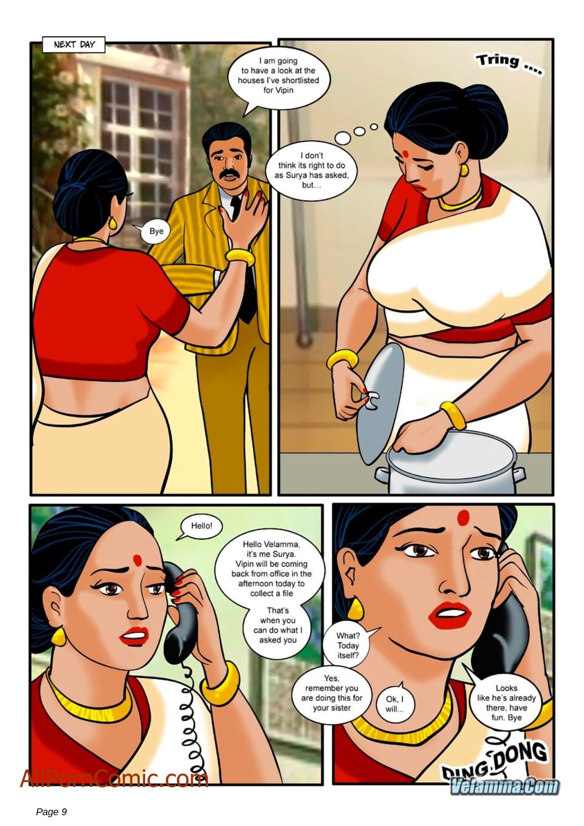 Velamma 9 – Taking Virginity — preview page 9