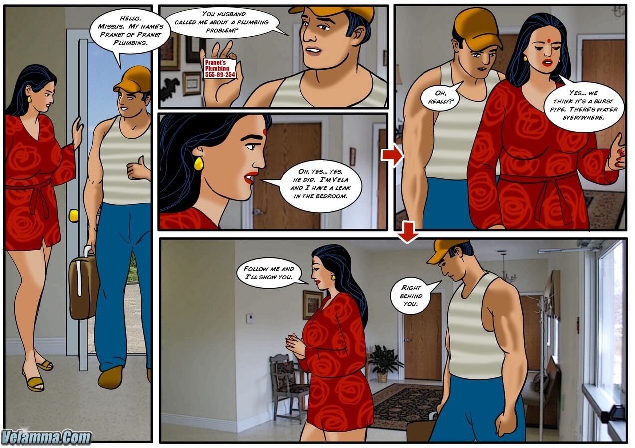 Velamma 31 – Plumbing Problems — preview page 6