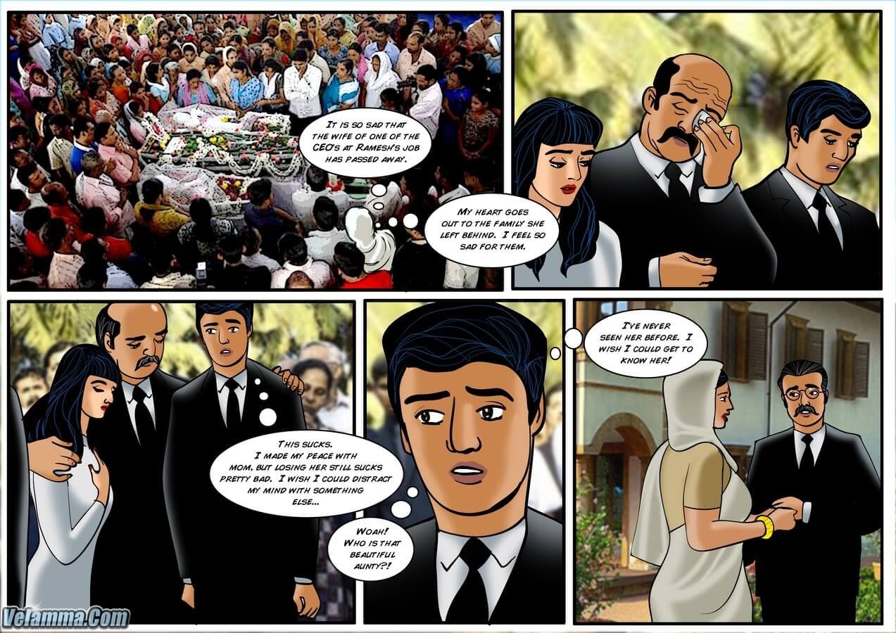 Velamma 33 – The Funeral — preview page 2