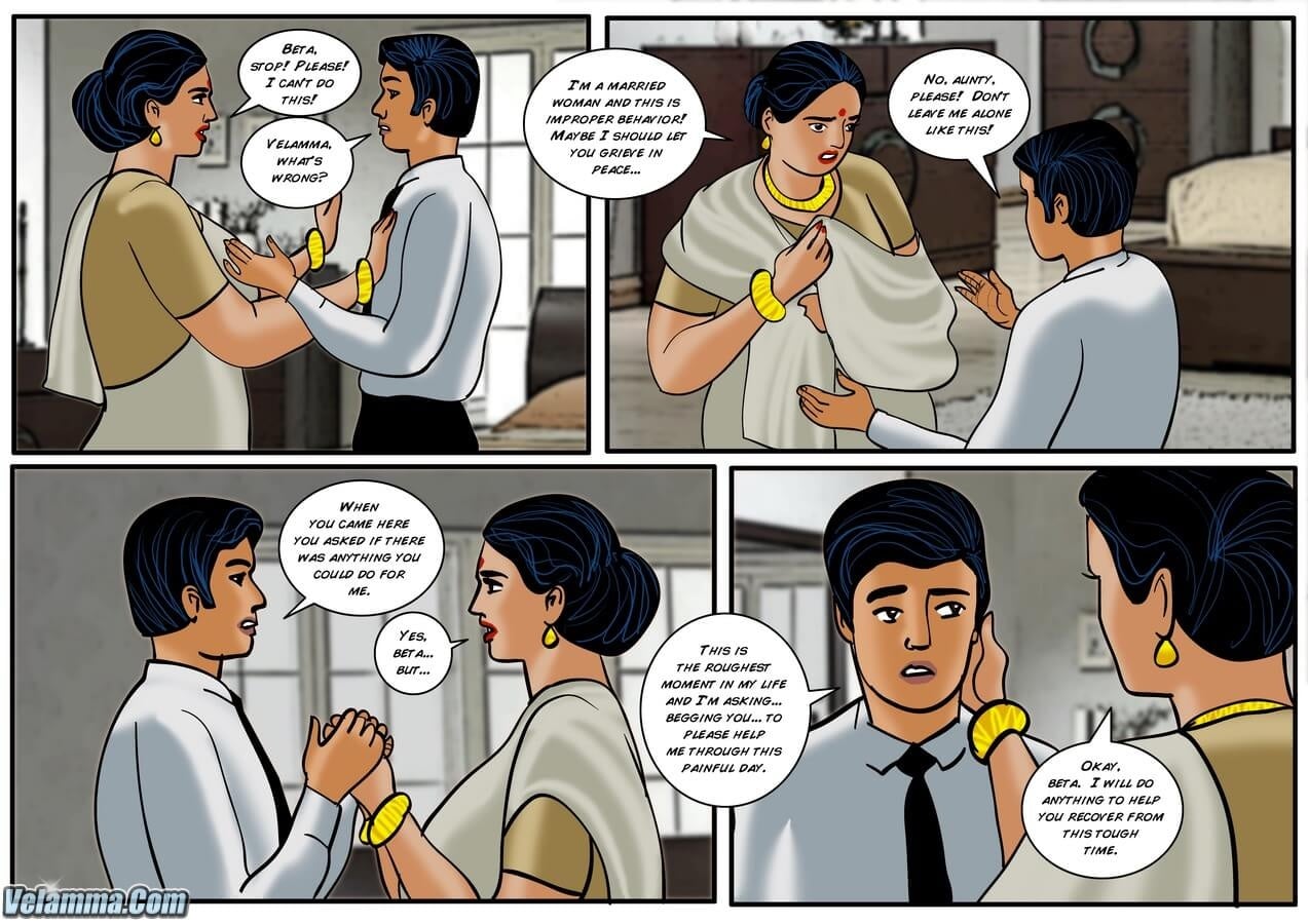 Velamma 33 – The Funeral — preview page 9