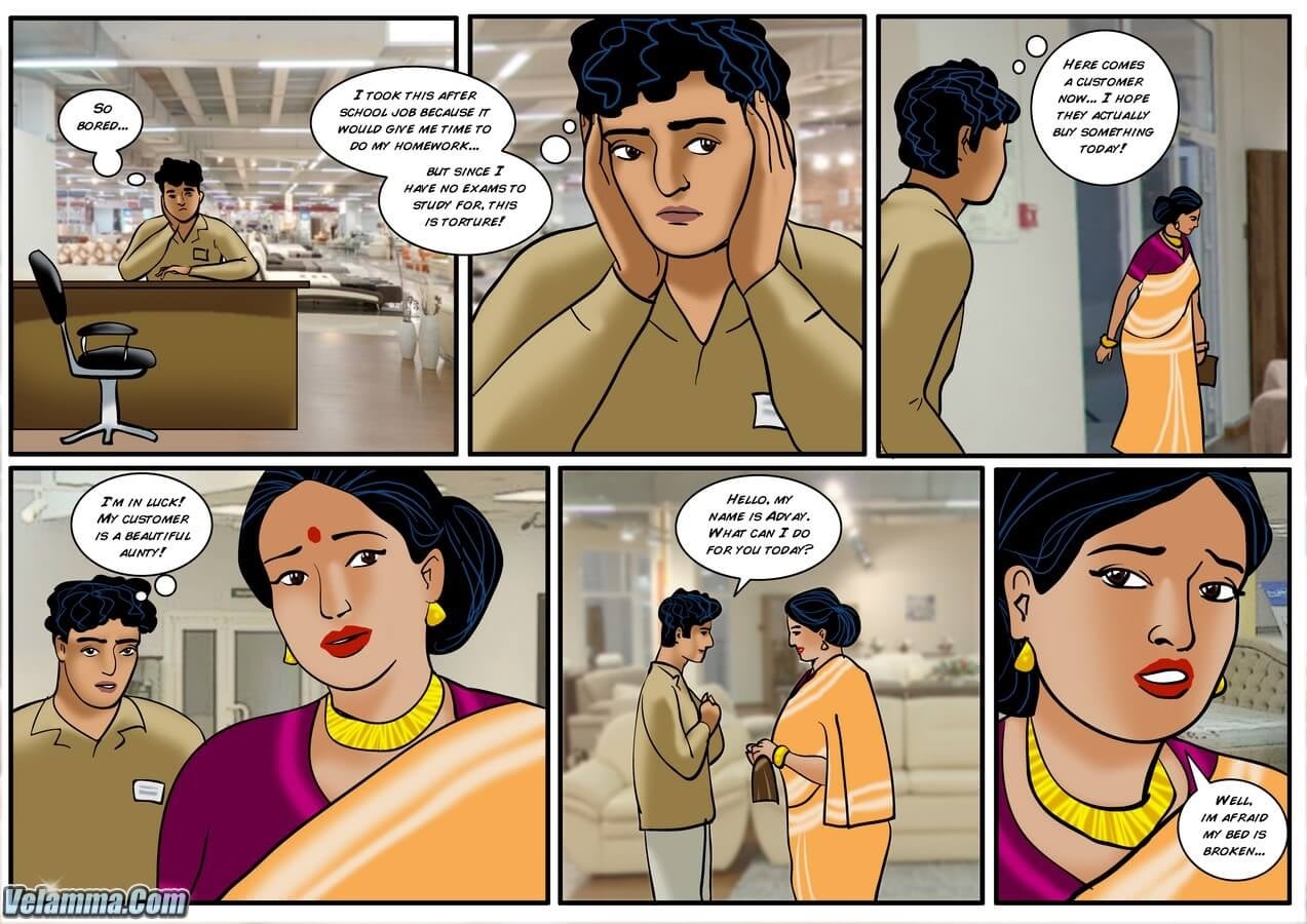 Velamma 38 – Finding A New Mattress — preview page 2