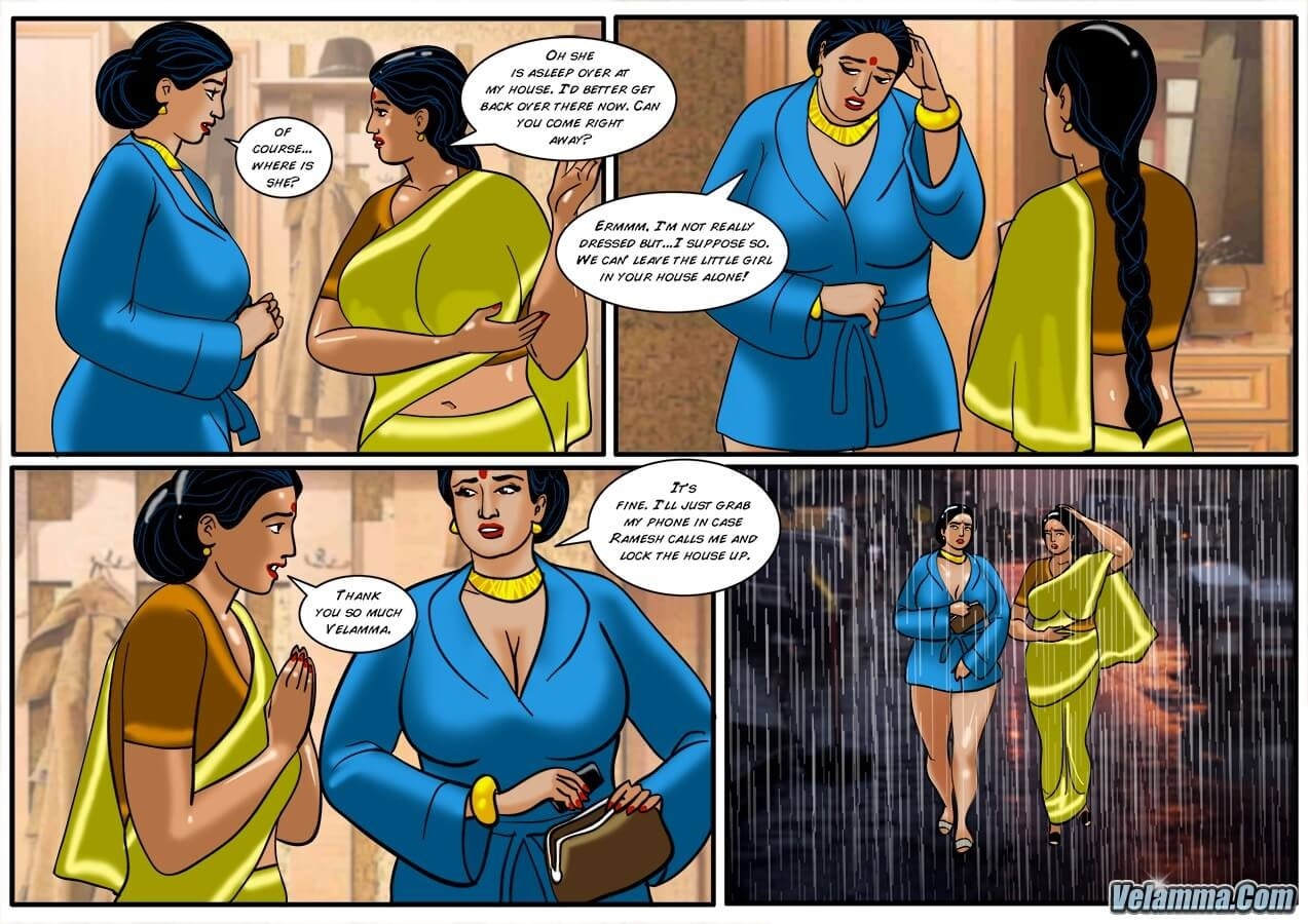 Velamma 45 – Caught Having Phone Sex! — preview page 11