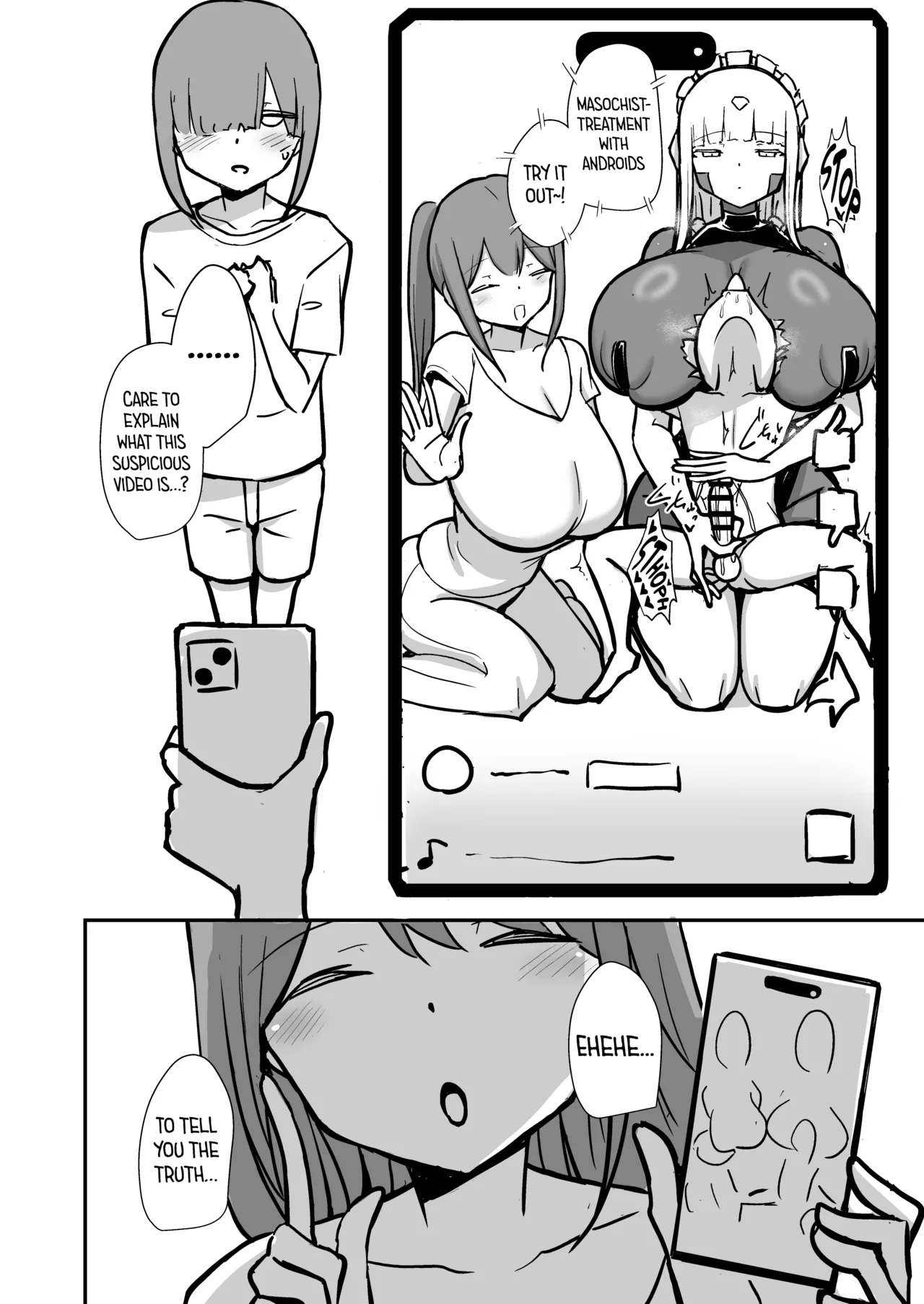 Maso Chiryou Android kara Nigerarenai Junbigou | You Can’t Escape from the Masochist Treatment Android: Preparatory Issue — preview page 3