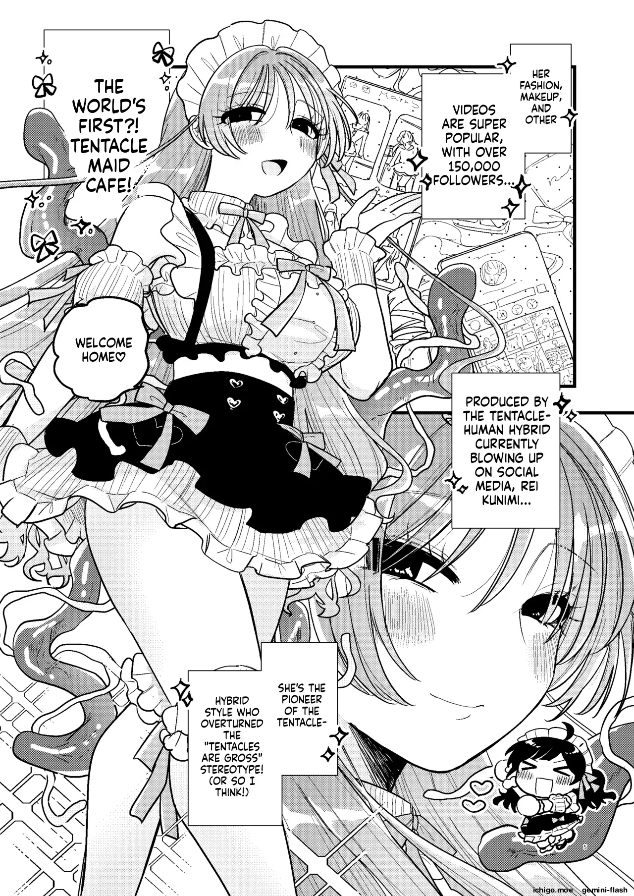 Shokushu Maid Kissa Tenchou ni Chikubi o Nerawaretemasu — preview page 6