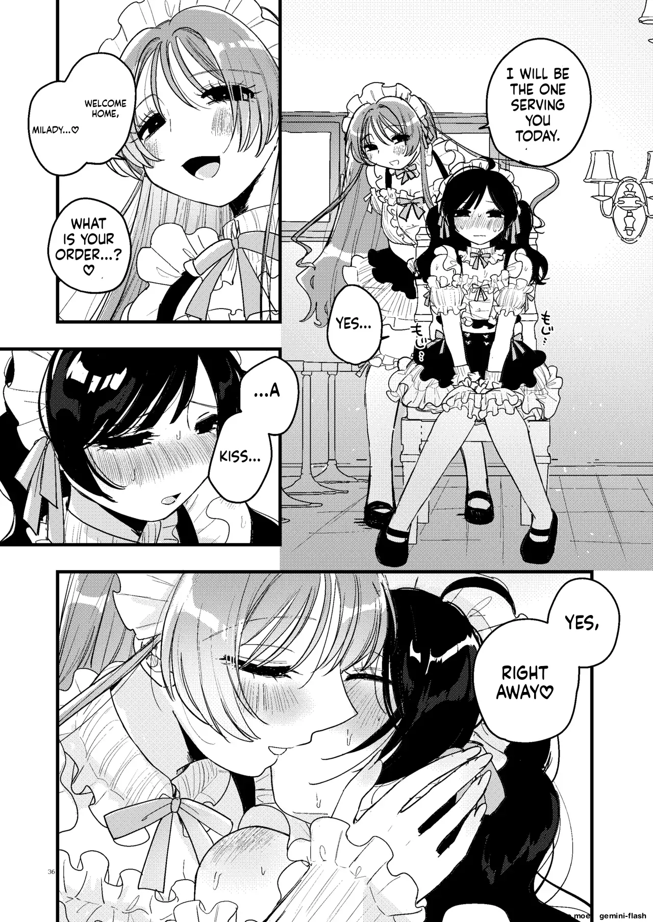 Shokushu Maid Kissa Tenchou ni Chikubi o Nerawaretemasu – Chapter 1 – page 37