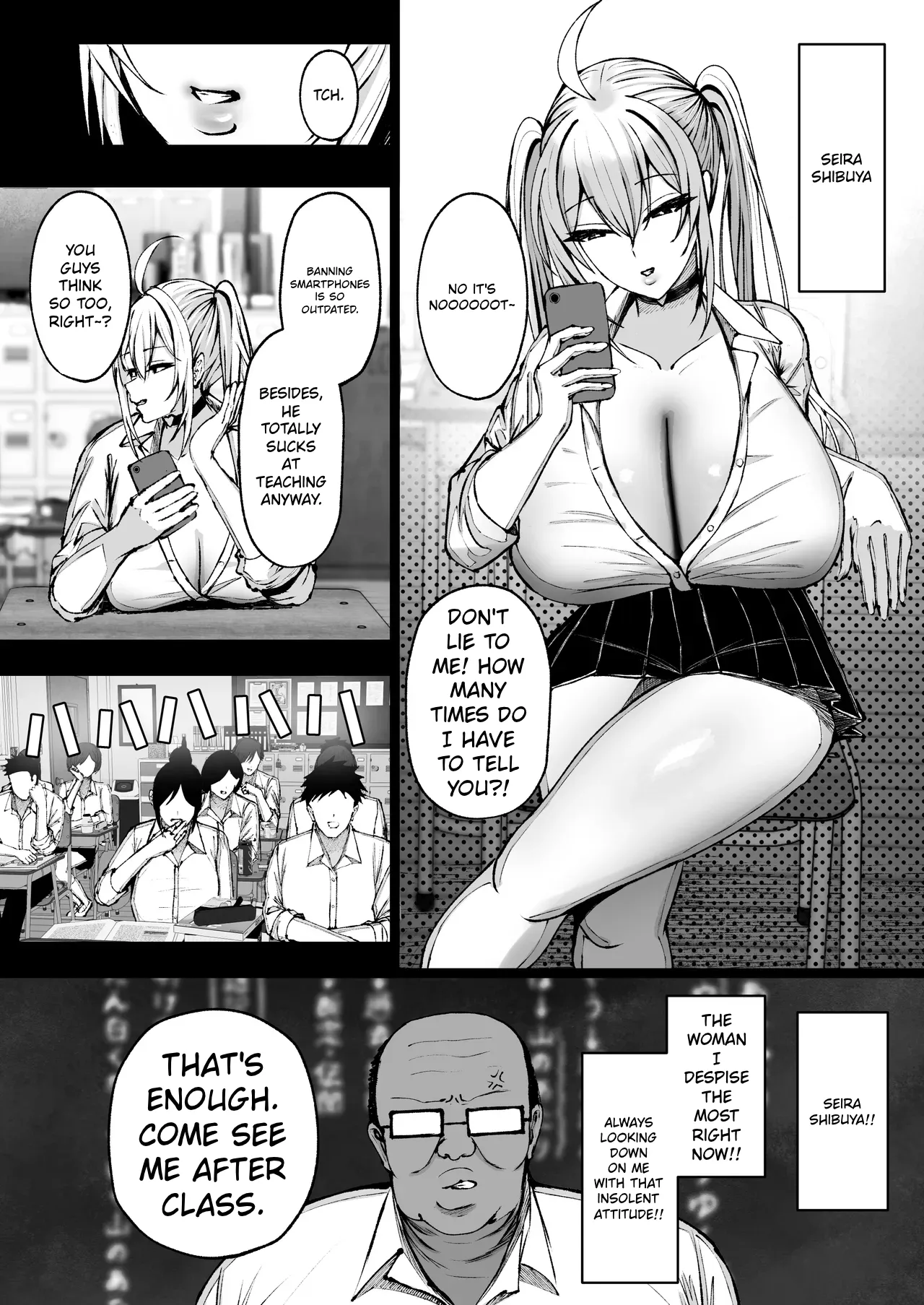 School Hypnosis ~The Cheeky Busty Gyaru Who Bullies me is Actually my Sexual Relief Pet Lol~ | Gakuen Saimin ~Ore o Ijimeru Namaiki Bakunyuu Gal, Jitsu wa Ore no Seishori Pet na Ken w~ — preview page 4