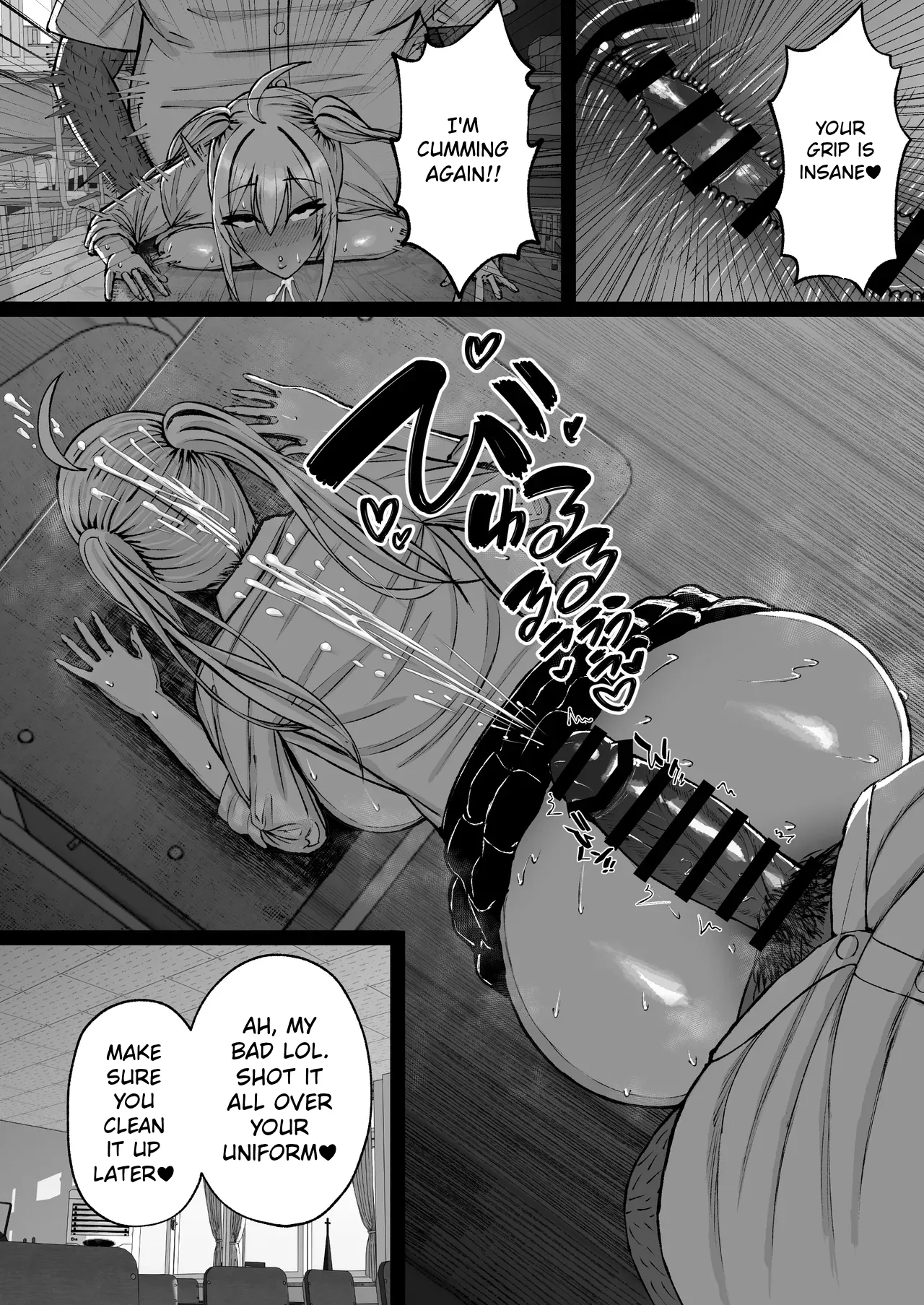 School Hypnosis ~The Cheeky Busty Gyaru Who Bullies me is Actually my Sexual Relief Pet Lol~ | Gakuen Saimin ~Ore o Ijimeru Namaiki Bakunyuu Gal, Jitsu wa Ore no Seishori Pet na Ken w~ – Chapter 1 – page 35