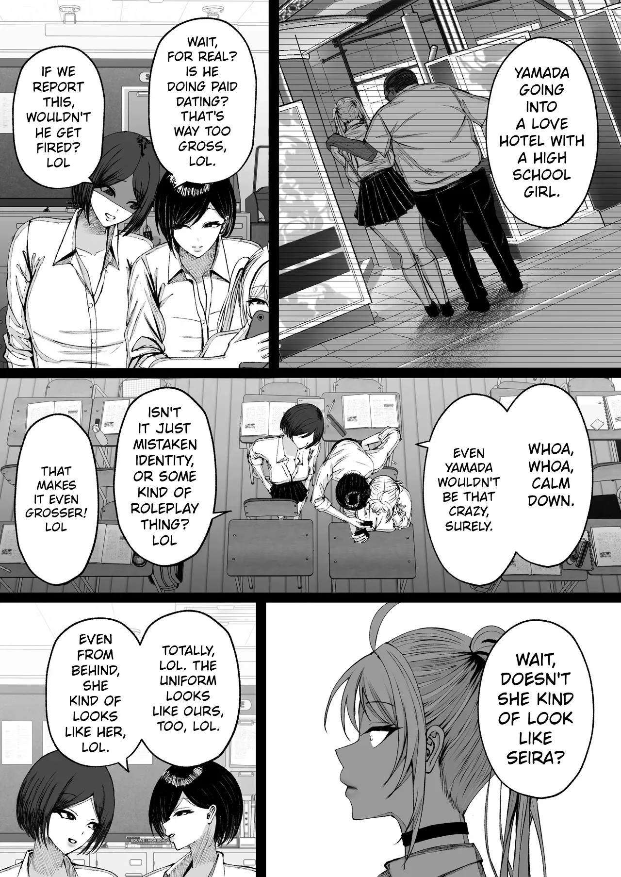 School Hypnosis ~The Cheeky Busty Gyaru Who Bullies me is Actually my Sexual Relief Pet Lol~ | Gakuen Saimin ~Ore o Ijimeru Namaiki Bakunyuu Gal, Jitsu wa Ore no Seishori Pet na Ken w~ – Chapter 1 – page 54