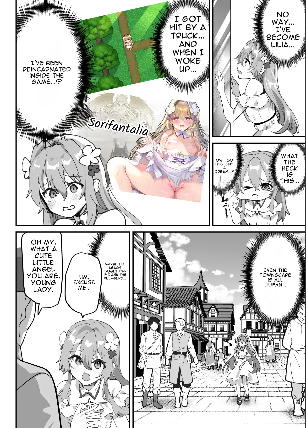 Ero RPG no Onna Shujinkou ni TS Tensei Shitara… ~Machi Ero Event & Haiboku Ecchi de Shojo Soushitsu~ — preview page 9
