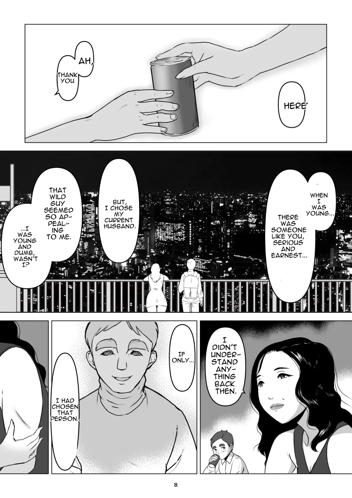 MotoYan no Otto o Motsu, Bentou-ya no Oba-san o Netotte Shimatta Hanashi. Boku wa Korosareru no Kamo Shirenai. — preview page 8