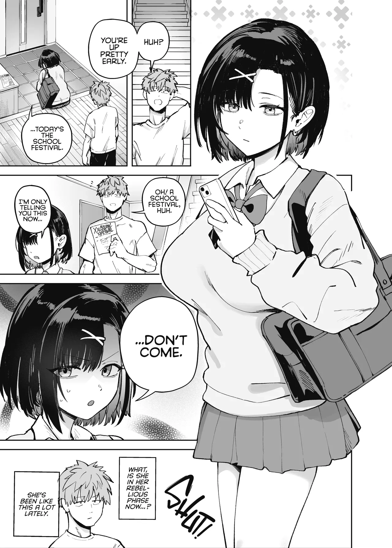 2-nen C-gumi Gakuen Oppabu no Cast ni Imouto ga Ita | My Little Sister Was a Hostess at Class 2-C’s School Festival Boobs Bar — preview page 3