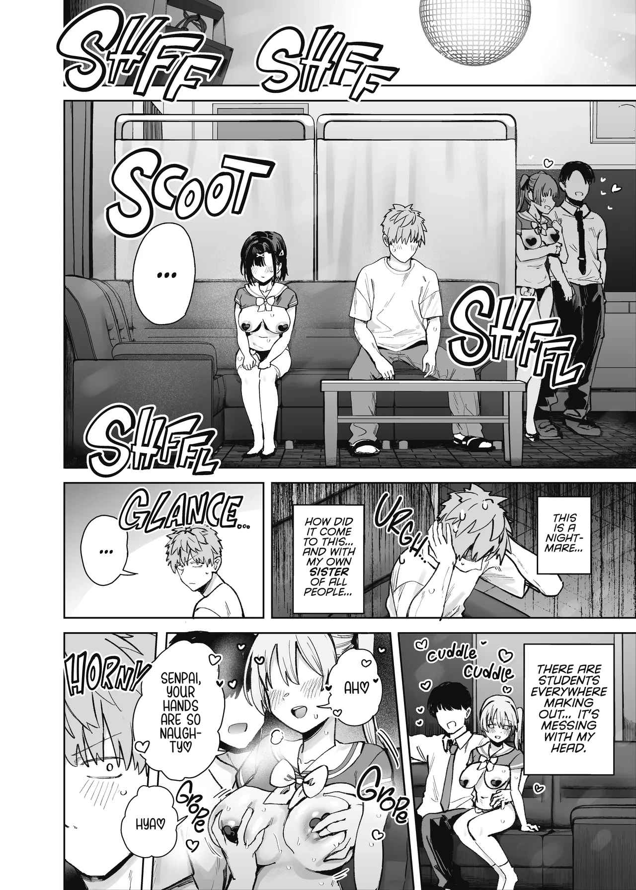 2-nen C-gumi Gakuen Oppabu no Cast ni Imouto ga Ita | My Little Sister Was a Hostess at Class 2-C’s School Festival Boobs Bar — preview page 10