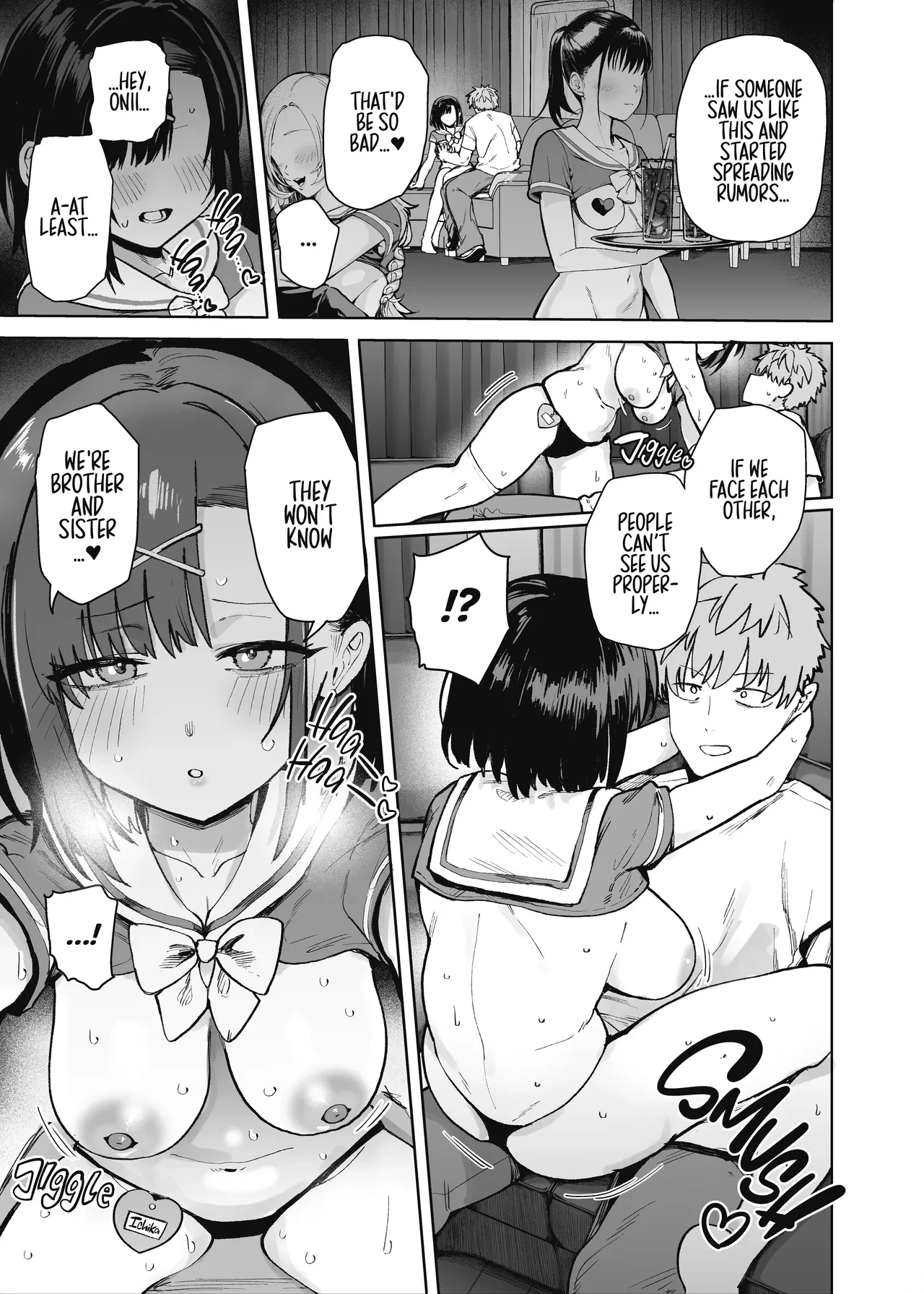 2-nen C-gumi Gakuen Oppabu no Cast ni Imouto ga Ita | My Little Sister Was a Hostess at Class 2-C’s School Festival Boobs Bar — preview page 19
